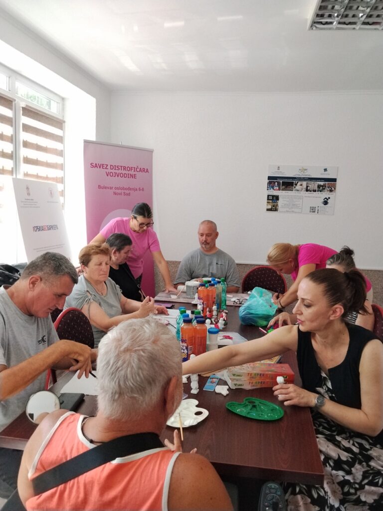 Atmosfera sa radionice Saveza distrofičara Vojvodine u Rumi